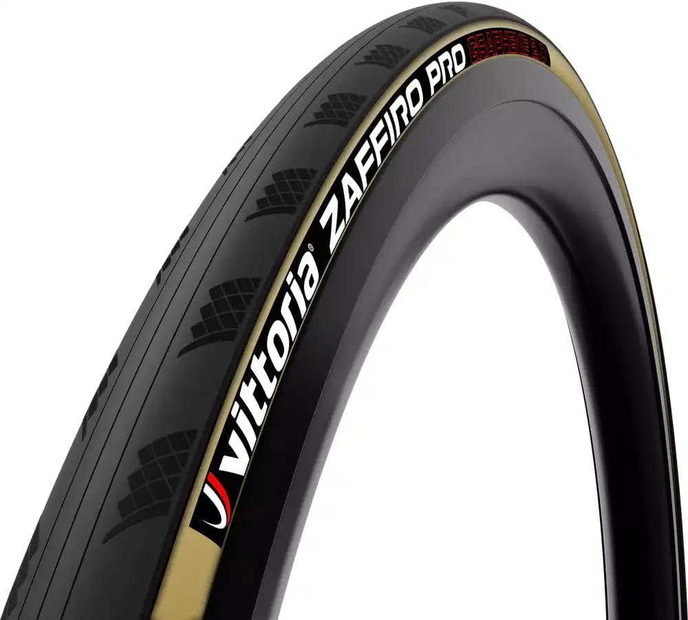 

Vittoria ZAFFIRO PRO V G2.0 Clincher Tire (Zafiro Pro 5 Graphene 2.0) Black/Paraside 700X28C (622)