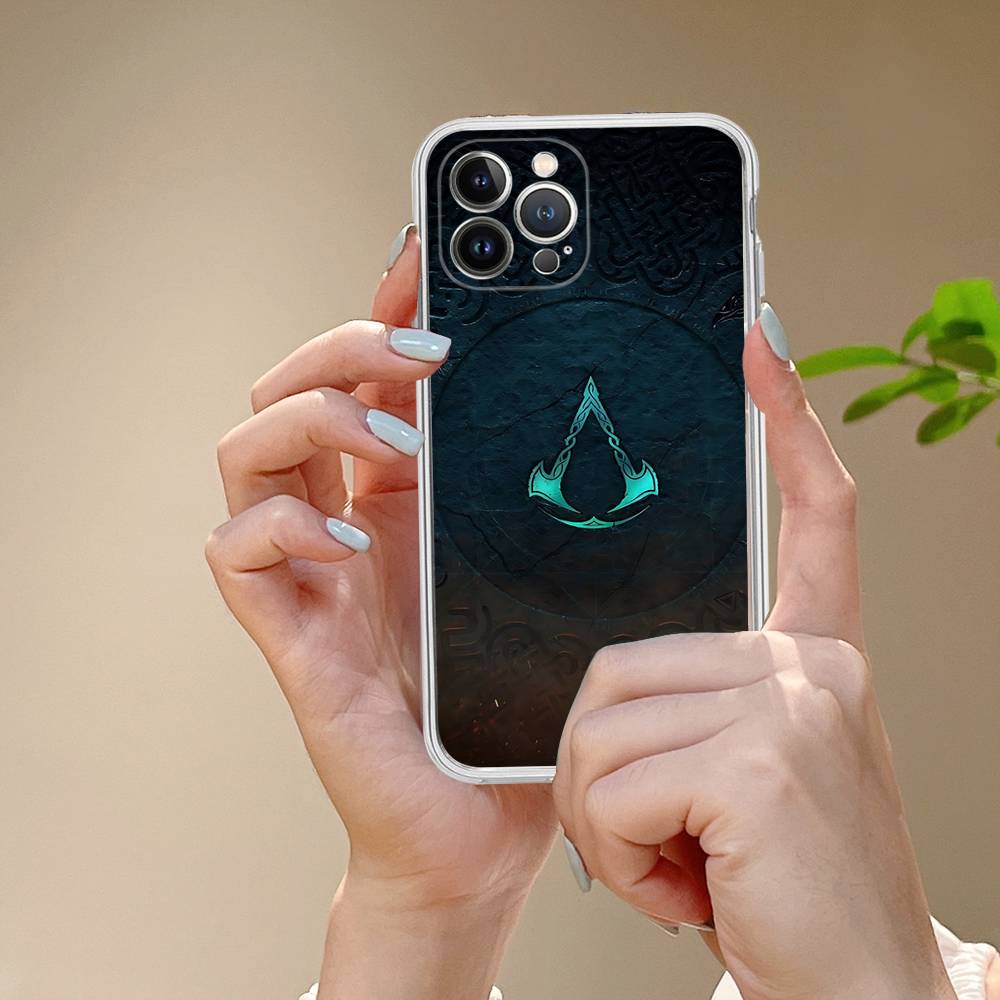 A-Assassin S-Creed Gaming Transparent TPU Phone Case For IPhone 17 11 12 13 14 15 16 Pro Max 16 Plus Cover