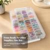 Craft Organizer with Small Bottles Transparent Box Clear for Crafters