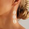 Jewelry, Summer Beach Vacation Wind Natural White Shell Earrings, High-End Sense, Simple And Popular Earrings