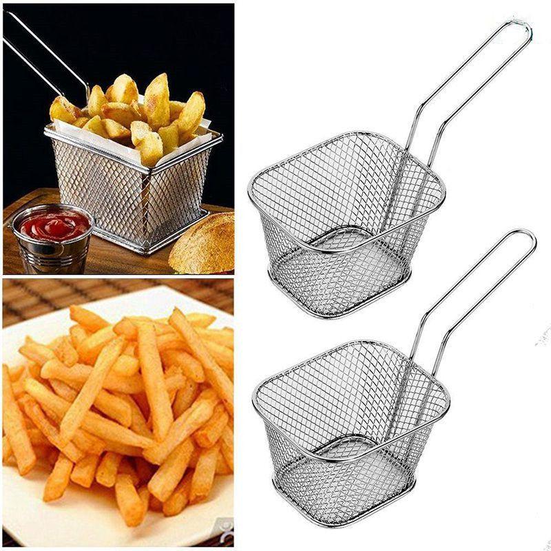 Mini Fryer Basket For Perfectly Crispy French Fries Fried Chicken Durable Easy To Clean