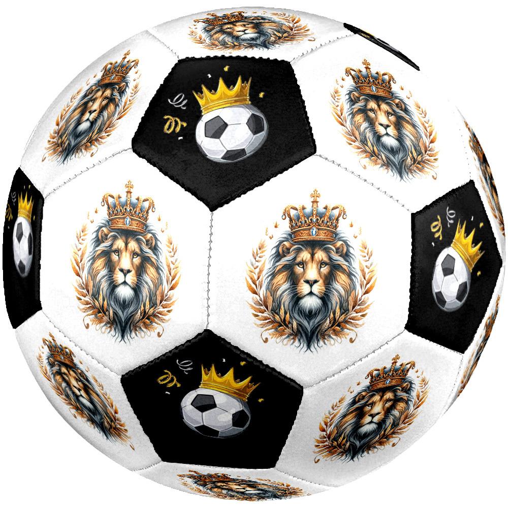 Royal Lion Majesty Soccer Ball Celebration Size 5 Football Machine Sewn Indooroutdoor Training And Matches Ideal For Soccer Enthusiasts Perfect
