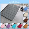 Coral Fleece Ground Mats Bathroom Rug Non Slip Dirt Resistant Floor Mat Toilet