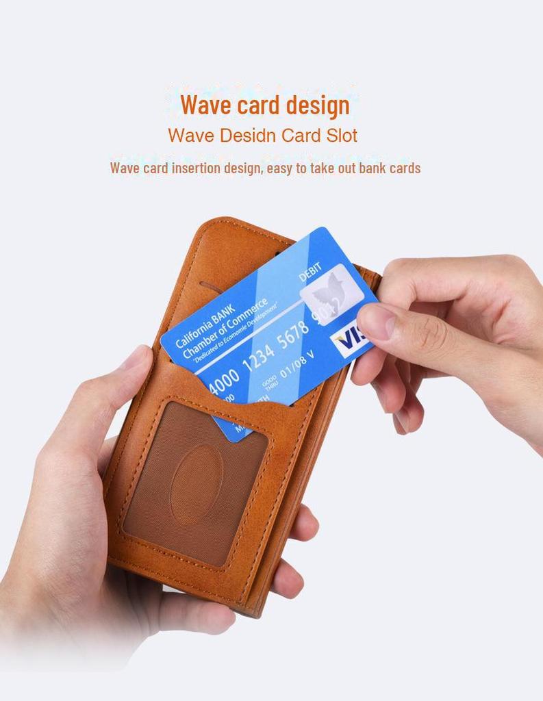 iPhone 12 Pro Max Calf Pattern Flip Cover: Magnetic, Protective, Leather Case