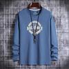 Men's Long Sleeve Autumn Round Neck Casual Printed T-Shirt