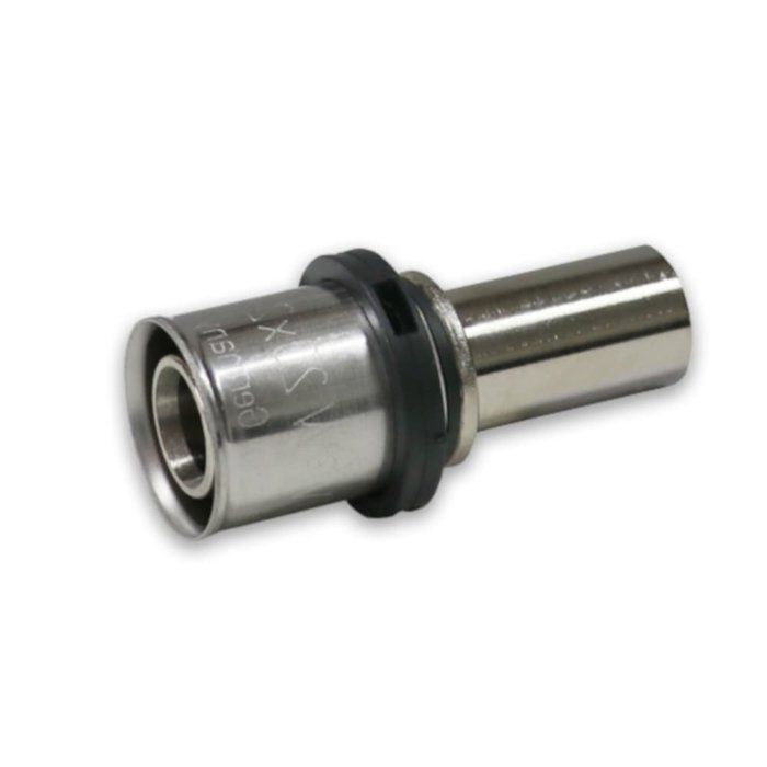 Raccord à Sertir - BONI-SHOP - 26-22 mm - Nickelé - Certifié DVGW - Droit