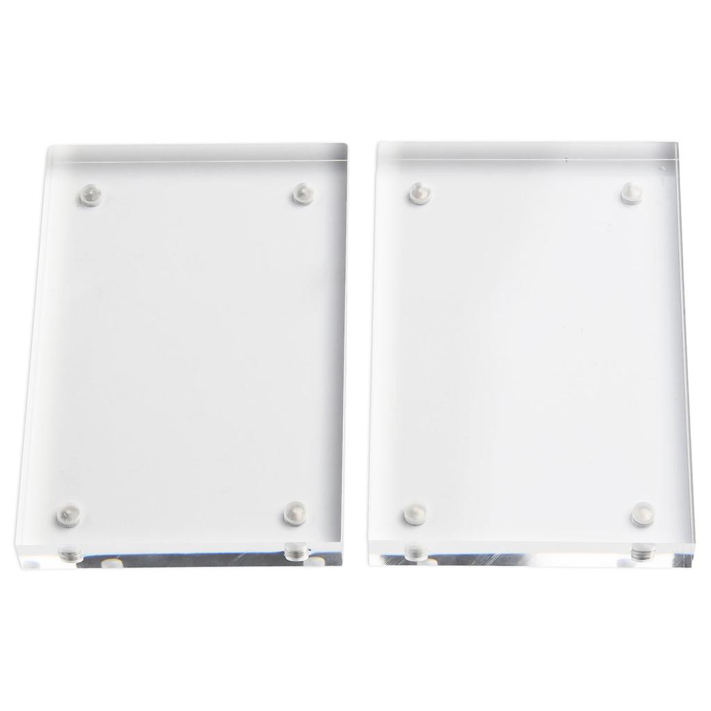 Acrylic Photo Frame Decor Display Stand Double-sided Home Replacement Spare Thick Transparent Ornament Picture