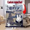 Miffy London Custom Name Blanket Suitable All Seasons Soft Comfortable Sofa Office Home Blanket Soft And Comfortable Camping Trip