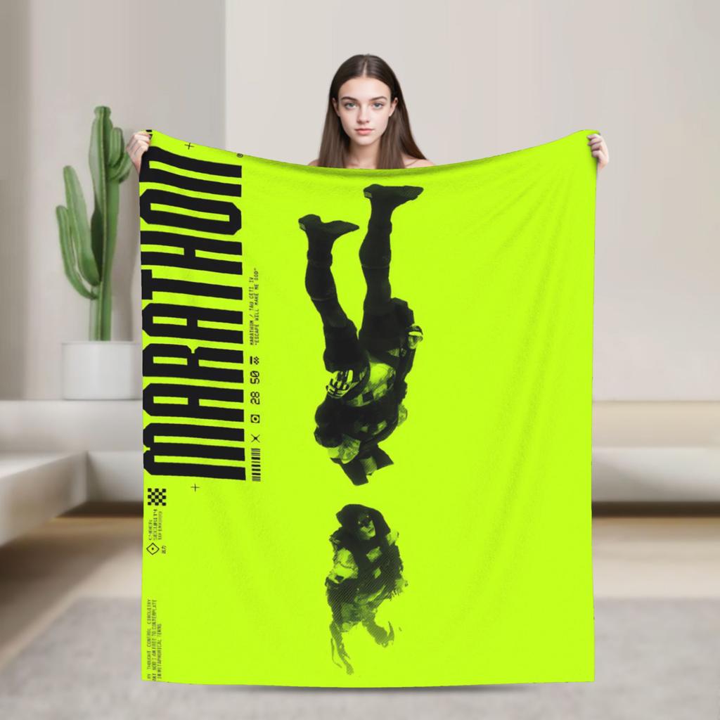 Game Marathon Fashion Blanket Multiple Sizes Soft and Lightweight Throw Fashion Blankets for Couch Sofa and Bed