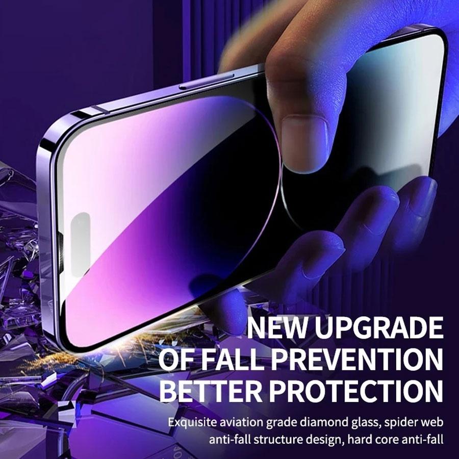 Matte Tempered Glass For iPhone 18 17 16 15 14 13 12 11 Pro Max XS XR X Screen Protector Film Easy To Install Tool Accessories