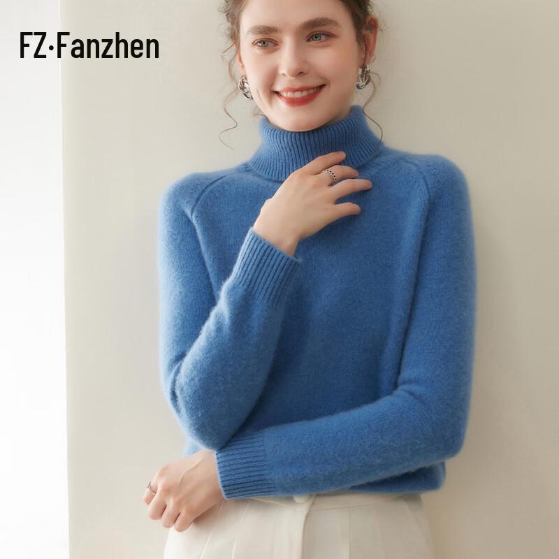 

Fanzhen Women s Cashmere Turtleneck Sweater 2XL