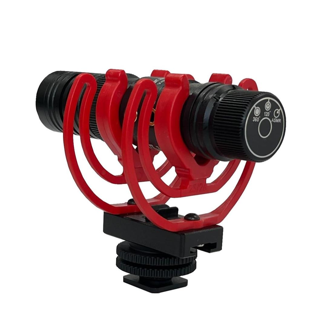 Saramonic Condenser Microphone ASMR Compatible Rycote Shock Mount VmicMiniS II Multi-pattern []