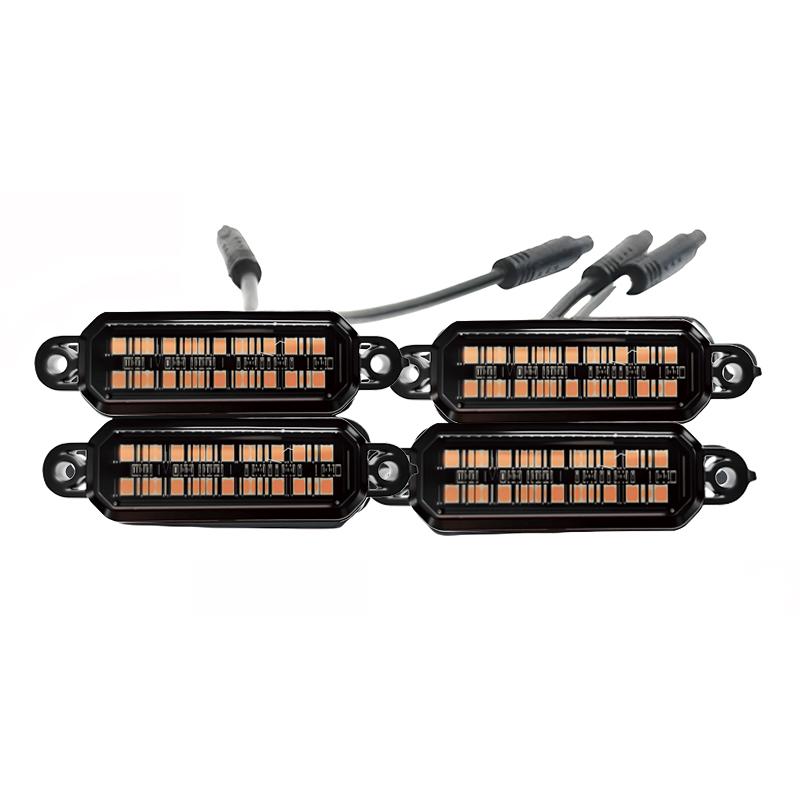 LED Front Grille Light For Mini Cooper F56 F55 F54 F53 CLUBMAN Car Daytime Running Light Wheel Eyebrow Lamp 12V Neon Lights 4