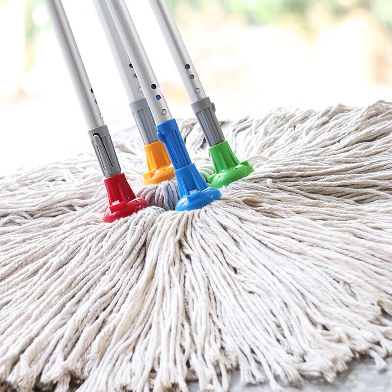 CT Shida Traditional Round Head Cotton Mop with 1.4m Telescopic Handle