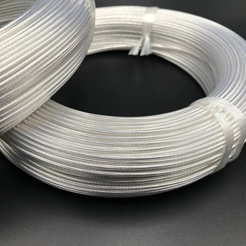 5m hochreines versilbertes OCC-Kupferkabel für Audio-DIY-Verstärker, Kopfhörer-Lautsprecherkabel, 14/16/18/19/20/22/23/24/26 AWG