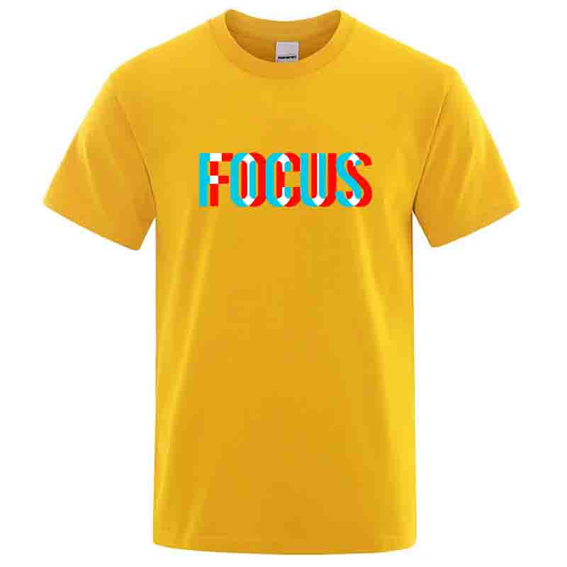 Summer Mens Tshirt High Quality 100 Cotton Loose Focus Print Men Top Casual Loose Oneck Men Short Sleeve Tshirt Male Tees