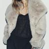 Fall and Winter New Women's Fashion Style Lapel Long Sleeves Artificial Fur Effect Short Coat Outwear 4369248