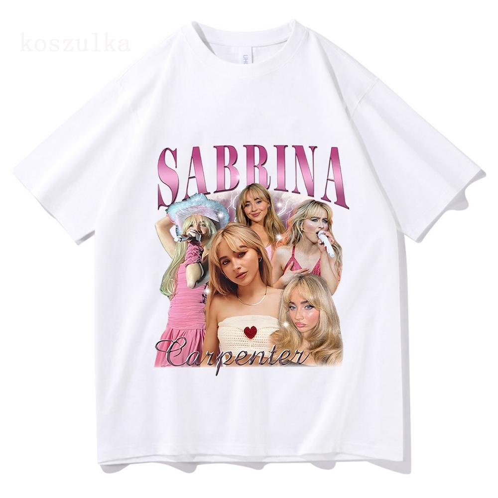Sabrina Carpenter Short n' Sweet Album T Shirt Unisex/Women Clothing Harajuku Vintage Unisex Cotton Graphic T Shirts Kawaii Clothes