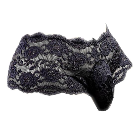 Sexy Men Flower Lace Bulge Pouch Underpants Hollow Out Briefs Erotic Underwear