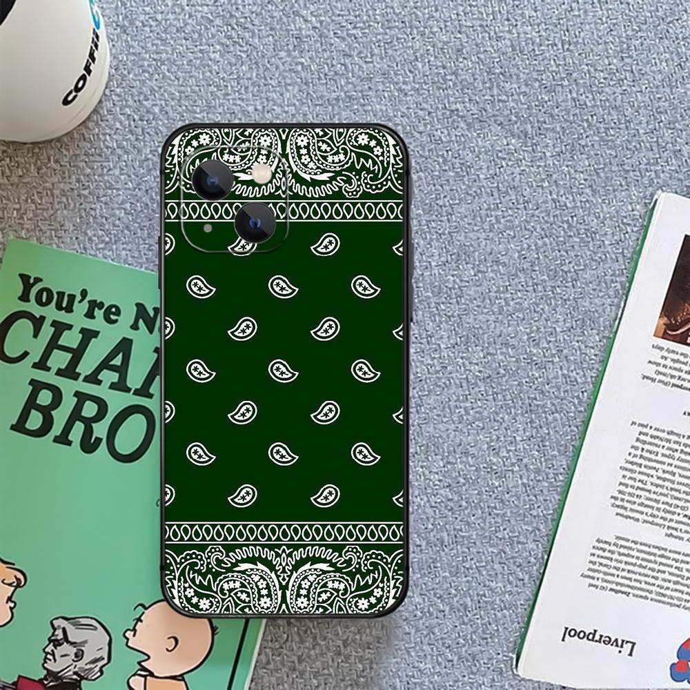 Bandana Fashion Kerchief Phone Case Cover Coque For Iphone Xiaomi Mi Samsung Galaxy Redmi Note A S 11 12 13 14 15 22 23 24 5G Pro Plus Max Fe Ultra