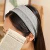 Daily Headband Designer Headband Angel Shushu Simple Ribbed Turban Gray