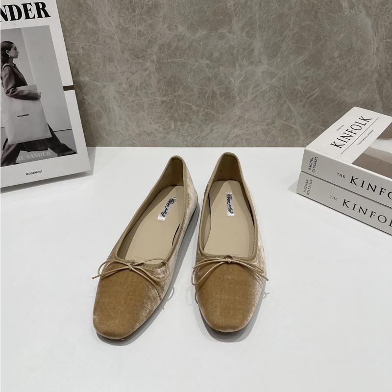 Fashion SUOJIALUN 2024 Spring New Women Flat Shoes Fashion Round Toe Shallow Slip On Ballerinas Shoes Flat Soft Heel Casual Ballet Shoes