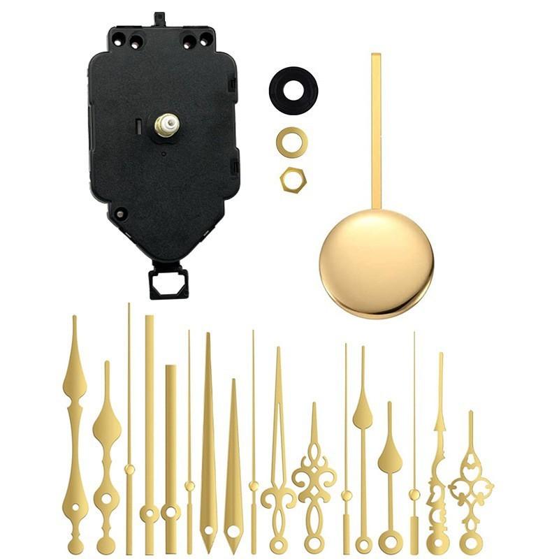 Wall Mounted Retro Silent Quartz Pendulum Clock Movement Components Decor For