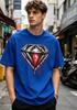 Trendy Graphic Tshirt Fashionable Crewneck Unisexs Street Style With Dripping Red Center Adult Unisex Holiday Comfortable Tshirt