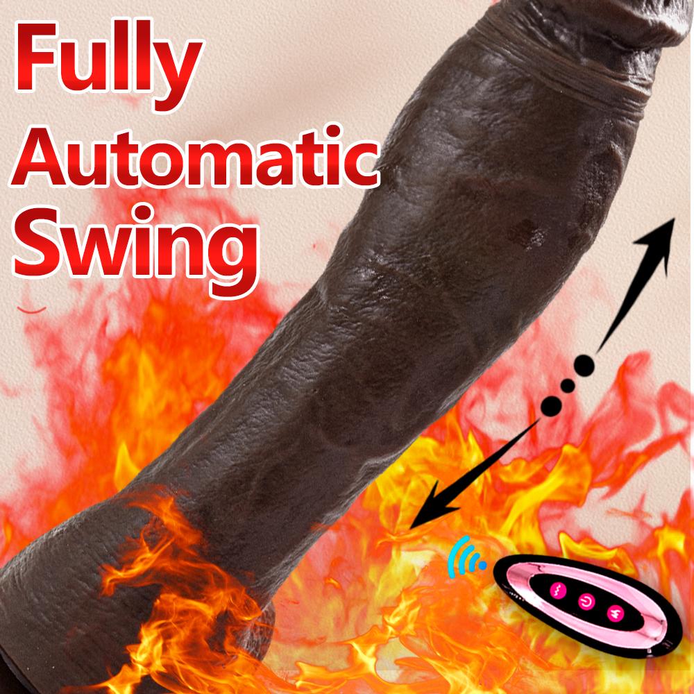 Powerful Dildo Dildoliquid Electric Black Silicone Vibrating Phallus With Strong Motorhandsfree Suctionrealistic Soft Texturegspot Pleasure Toy