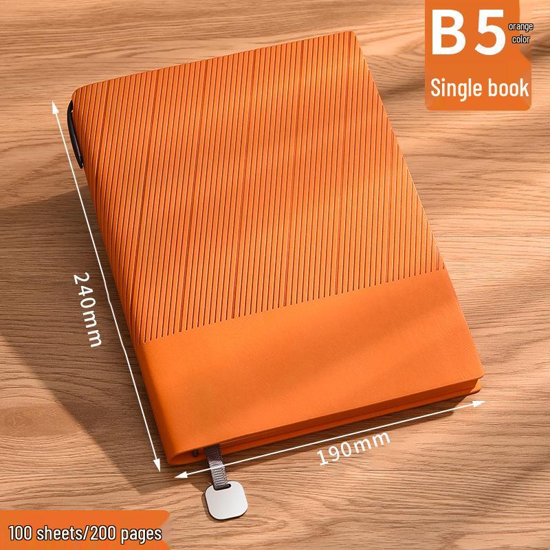 A5 Thickened Custom Leather Notebook: High-Value Business Diary with Optional Logo Printing