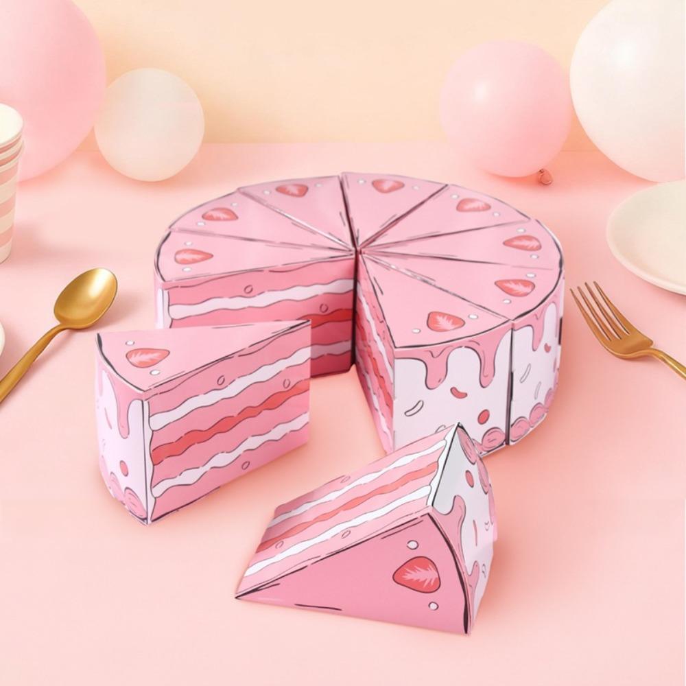 10PCS Cartoon Party Gift Packing Box Paper Candy Box Eco-friendly Birthday Party Favor Box  Kids