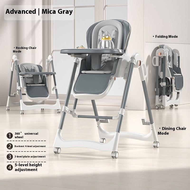 

Детский обеденный стул для дома, ходячий ребенок, реализация, может качаться, можно сделать, можно откинуть, можно регулировать, детский замок, материал PP, безопасность ребенка