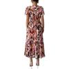 High-end Simple Style Printed Lace-trimmed Dress for Women's Spring and Summer