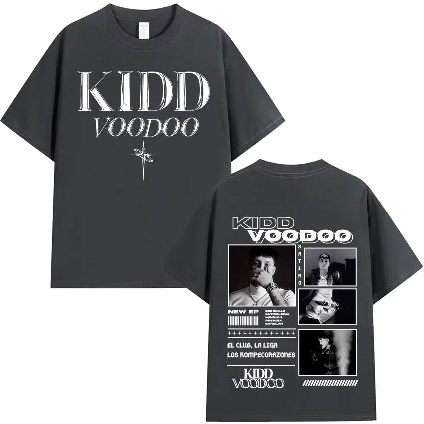 Rapper Kidd Voodoo Satiro Tour Harajuku Graphics 2025 Oversized High Quality Tshirt Mens Womens Short Sleeve Cotton Casual Tops