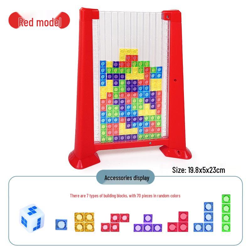 Interactive 3D Tetris-Inspired Building Blocks - Parent-Child Educational Puzzle Toy