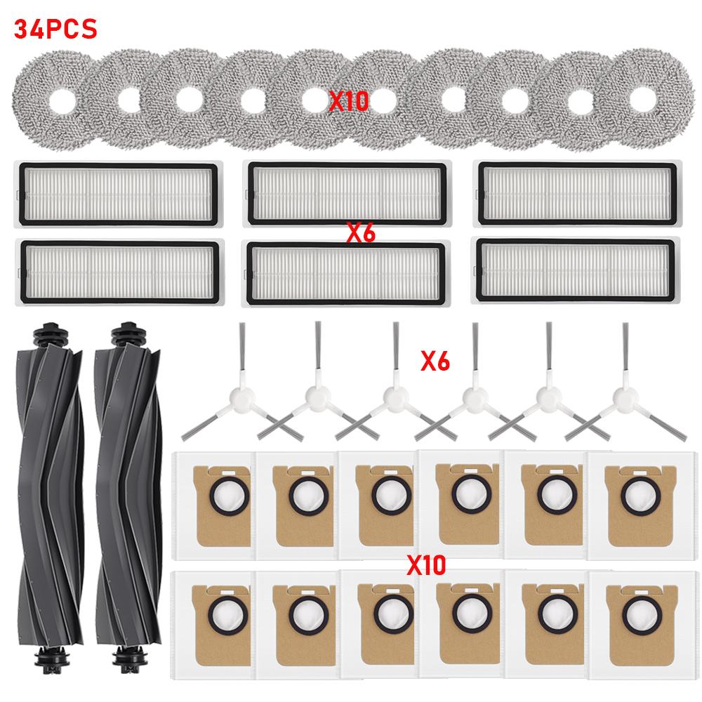 For Dreame L11s Ultra L11s Pro L11 Ultra Replacement Parts Main Side Brush Filter Mop Cloths Dust Bags Robot Vacuum Accessories
