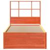 Solid Wood Bed without Mattress Wax Brown 75x190 cm Pine Wood