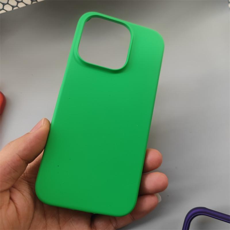 Matte Transparent Frameless Case for iPhone 13 14 15 16 Pro Max Plus Heat Dissipation Broderless Ultra Thin PC Shockproof Cover