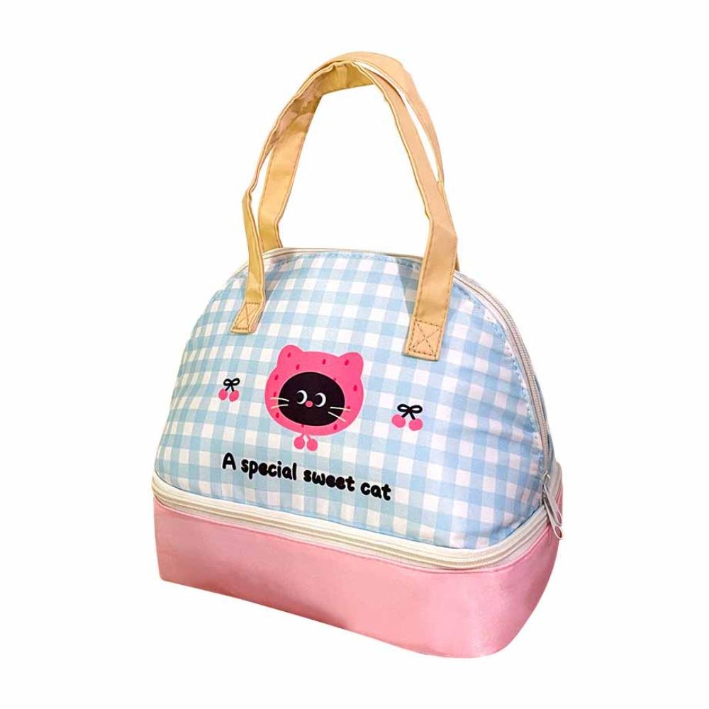 

Мультяшная Мультяшная Кошка Сумка для Ланча Большая Вместимость Маленькая Сумка-Тоут Корейский Стиль Сумка Сумка для Косметики синий