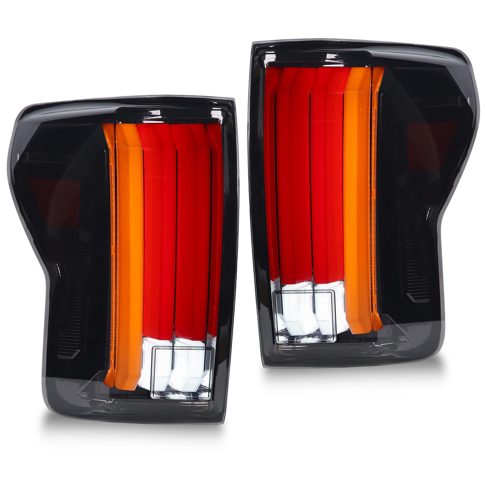 

Полностью светодиодные задние фонари с дымчатыми линзами и динамическими указателями поворота для Tundra XK50 2007–2013 гг.