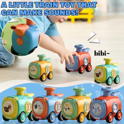 Car  Toy Car Press Change Face With Whistle Small Train Shatterproof