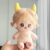 20cm Kawaii Plush Cotton Doll Cute Lovely Naked Stuffed Toy DIY Zodiac Idol Dolls Girls Kids Girlfriends Collection Gift