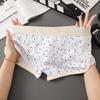 Herrenhöschen Baumwolle Herrenunterwäsche Boxer Atmungsaktive Herrenboxer Bedruckte Unterhosen Bequeme Shorts Herrenunterwäsche