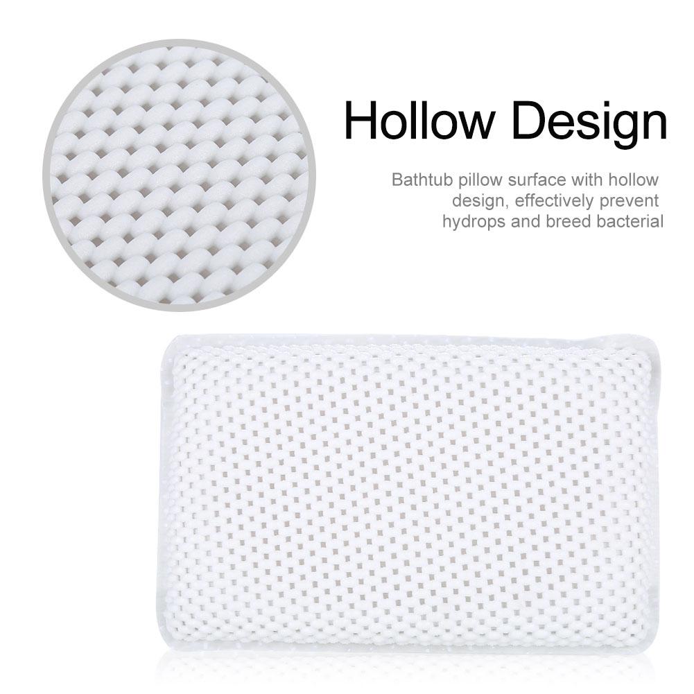 PVC Bath Pillow for Neck Back Support Foam Inner Stuff Padding Bathtub Headrest