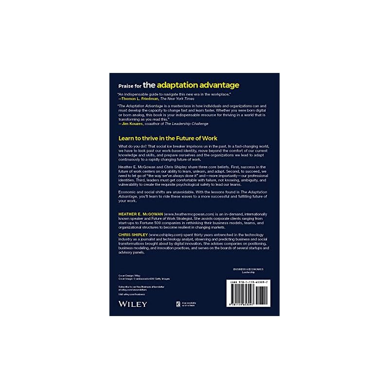 The Adaptation Advantage: Let Go, Learn Fast, and Thrive In the Future of Work