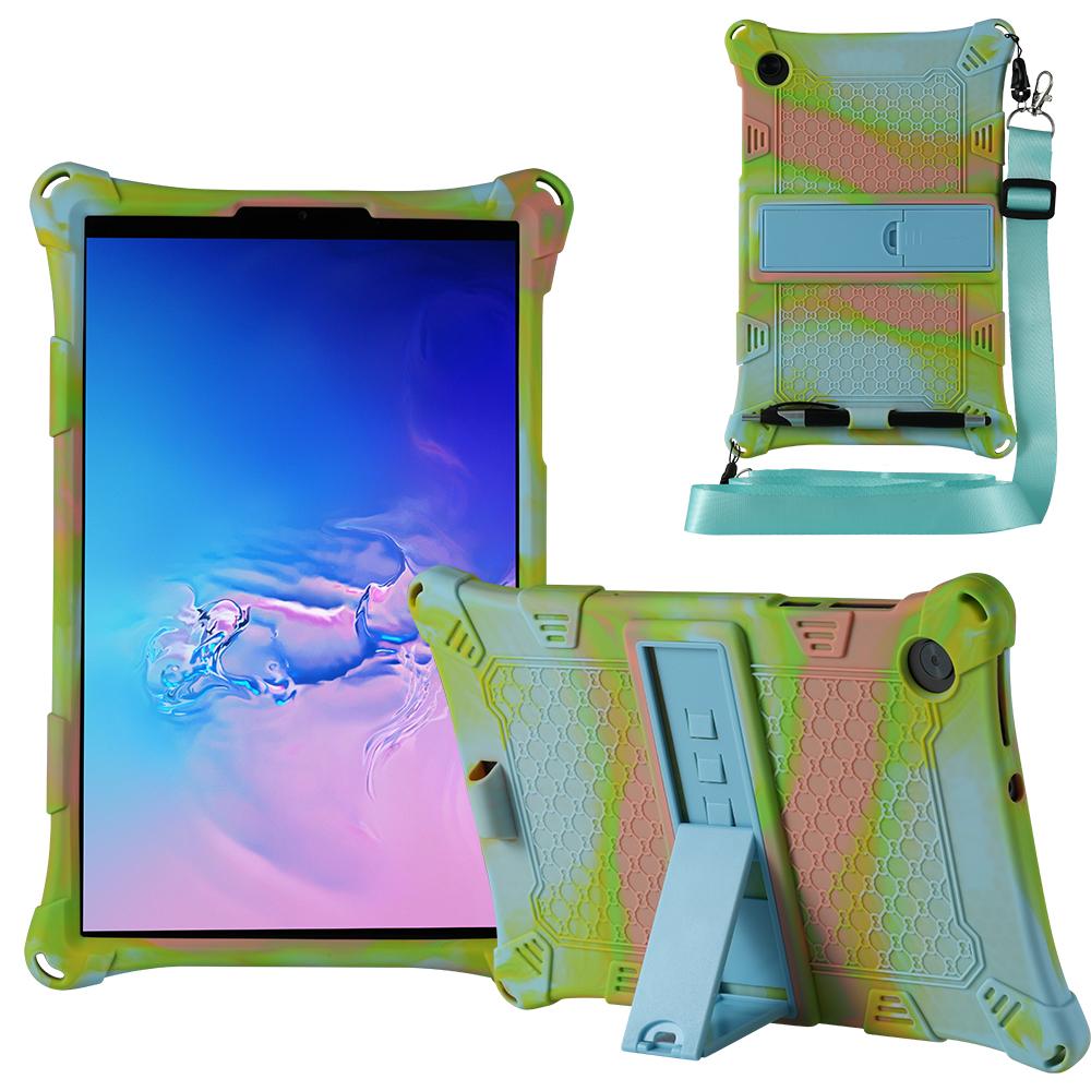 Custodia in Silicone per Lenovo Tab P11 Xiaoxin Pad 11 2021 TB-J606F Pro 2020 TB-J706F M10 Gen2 TB-X306F M10 Plus TB-X606F Copertura con Supporto