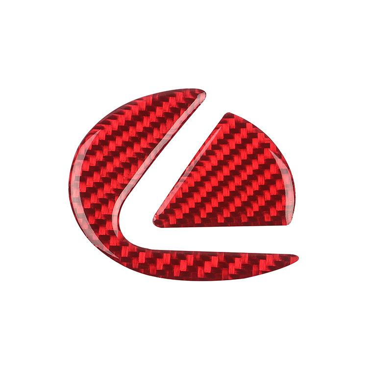 Car Steering Wheel Decorative Stickers Carbon Fiber Emblem For Lexus F SPORT ES RX NX LS UX LM LX GX LC RZ IS CT GS RC HS SC TX