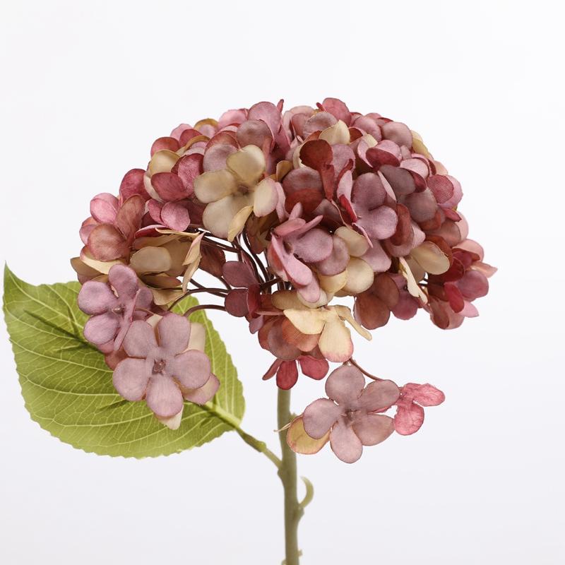 Artificial Hydrangea Silk Flowers Home Vases Table Accessories Wedding Wall Diy Gift Box Bridal Bouquet Holiday Party Decoration