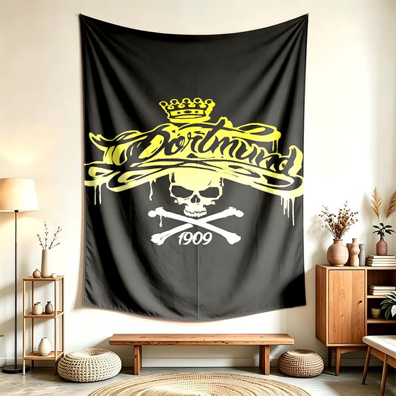 Borussia Dortmund (5) Tapestry Nadaje Się Do Dekoracji Domów, Akademików I Sypialni Miękkie W Dotyku I Idealny Prezent Dla Przyjaciół I Rodziny
