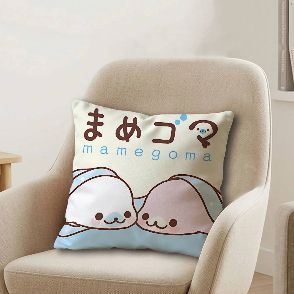 CUTE MMamegoma Office Cushion Pillowcase Car Cushion CoverXCM Lumbar Pillowcase Sofa Pillowcover